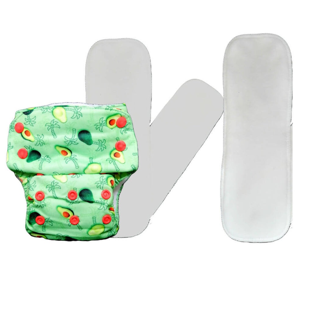 Kindermum Nano Pro Aio Cloth Diaper (With 2 Organic Inserts And Power Booster)- Avo Cuddle For Kids | Grocsy