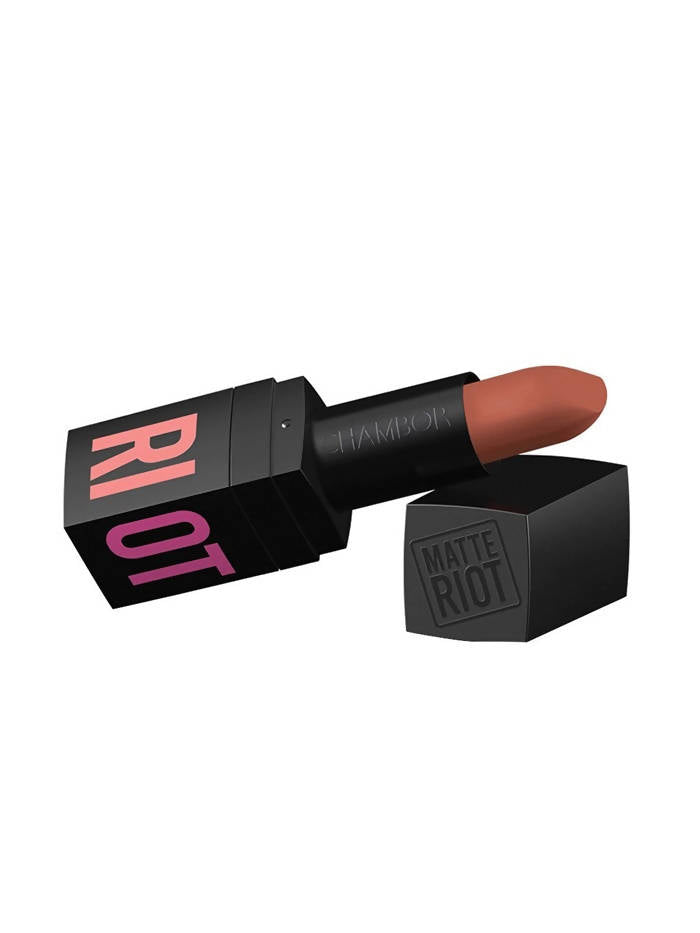 Chambor Beige Matte Riot Bergamot Orange Lipstick 281 | Grocsy