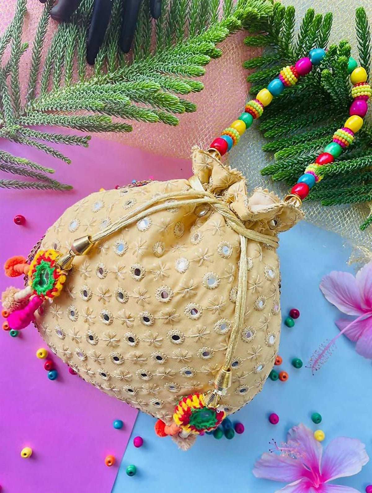 Joban Fashion Potli Bags - Crème | Grocsy