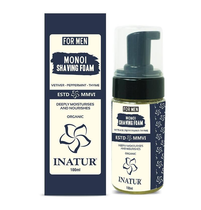 Inatur Monoi Shaving Foam For Men | Grocsy