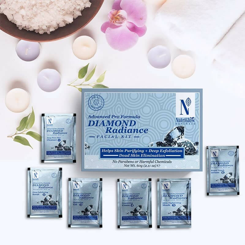 NutriGlow NATURAL'S Advanced Pro Formula Diamond Radiance Facial Kit | Grocsy