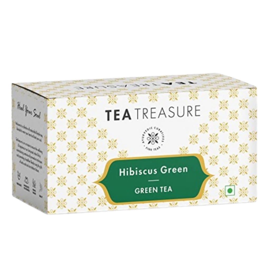 Tea Treasure Hibiscus Green Tea Bags | Grocsy