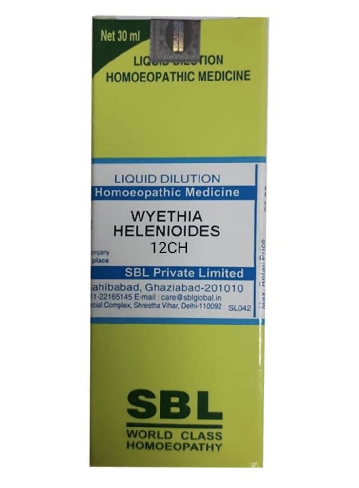 SBL Homeopathy Wyethia Helenioides Dilution | Grocsy
