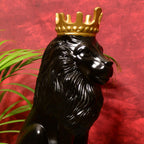 Sowpeace Black Lion Showpiece | Grocsy