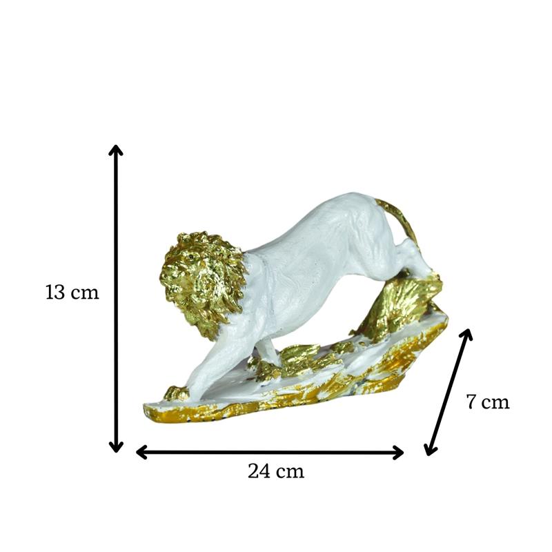 Sowpeace Resin Leaping Lion | Grocsy
