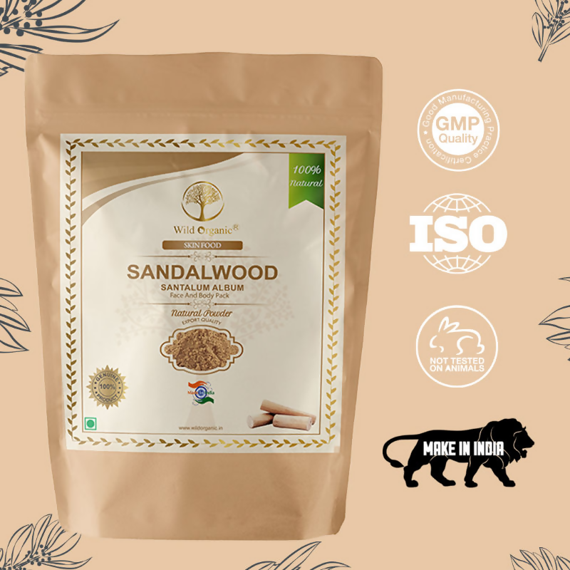 Wild Organic Sandalwood Powder For Skin And Body Pack | Grocsy