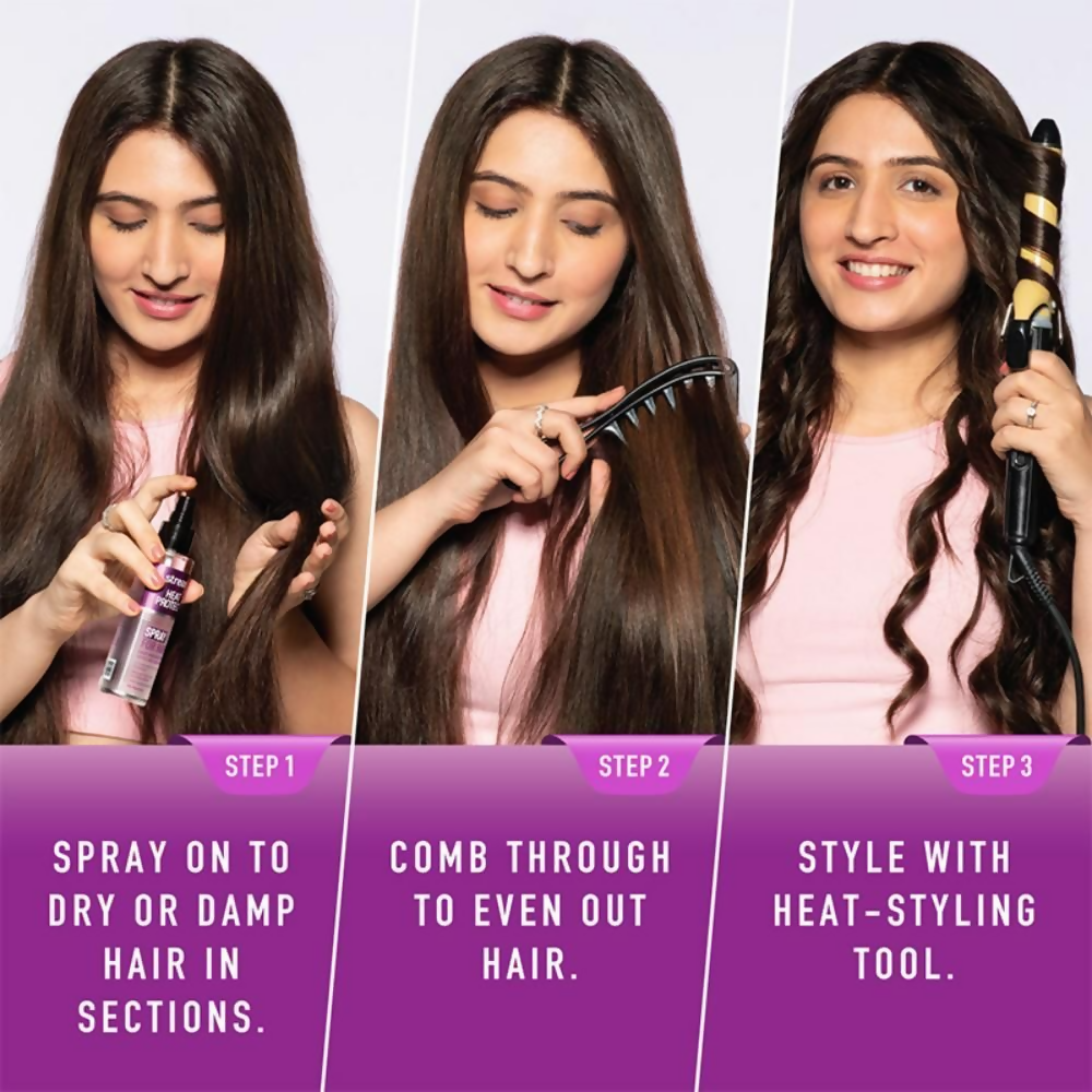 Streax Heat Protect Spray For Hair Styling For Men & Women Hair Spray | Grocsy