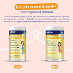 Gritzo SuperMilk Growth+ (Formerly Height+) Unsweetened Drink Mix (13+y Girls), 13g Protein Powder - Creamy Vanilla | Grocsy
