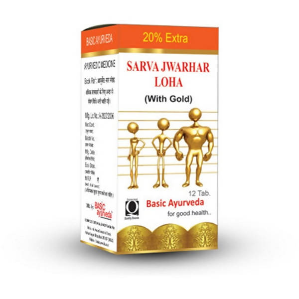 Basic Ayurveda Sarva Jwarhar Loha (With Gold) Tablet | Grocsy