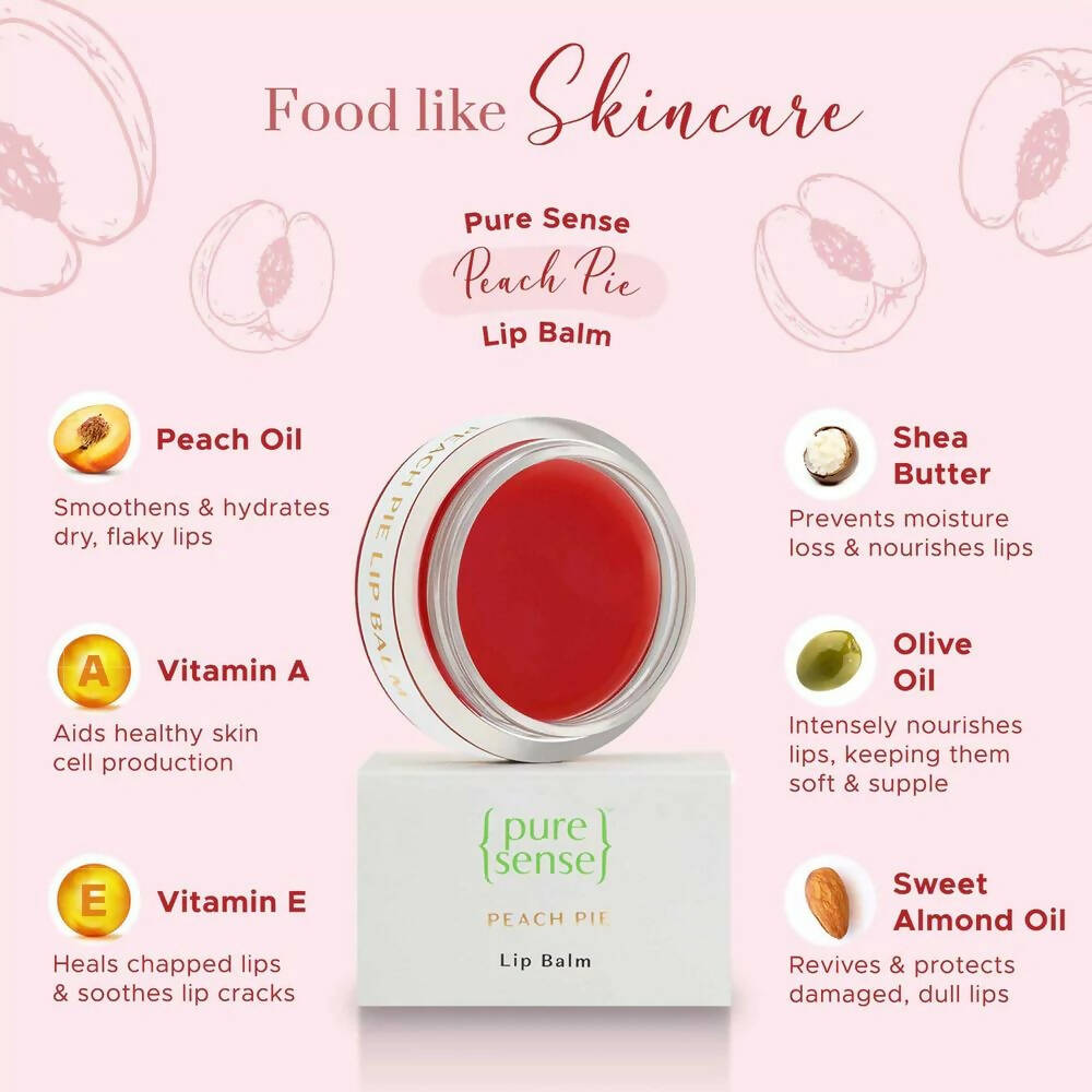 PureSense Peach Pie Lip Balm | Grocsy