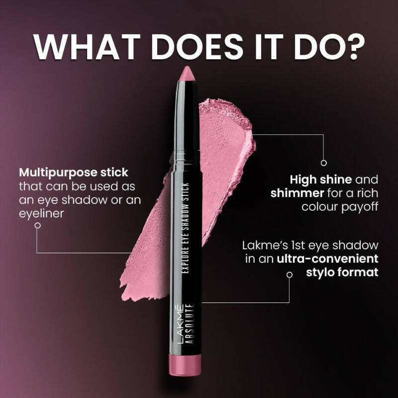 Lakme Absolute Explore Eye Shadow Stick - Shimmering Gold | Grocsy