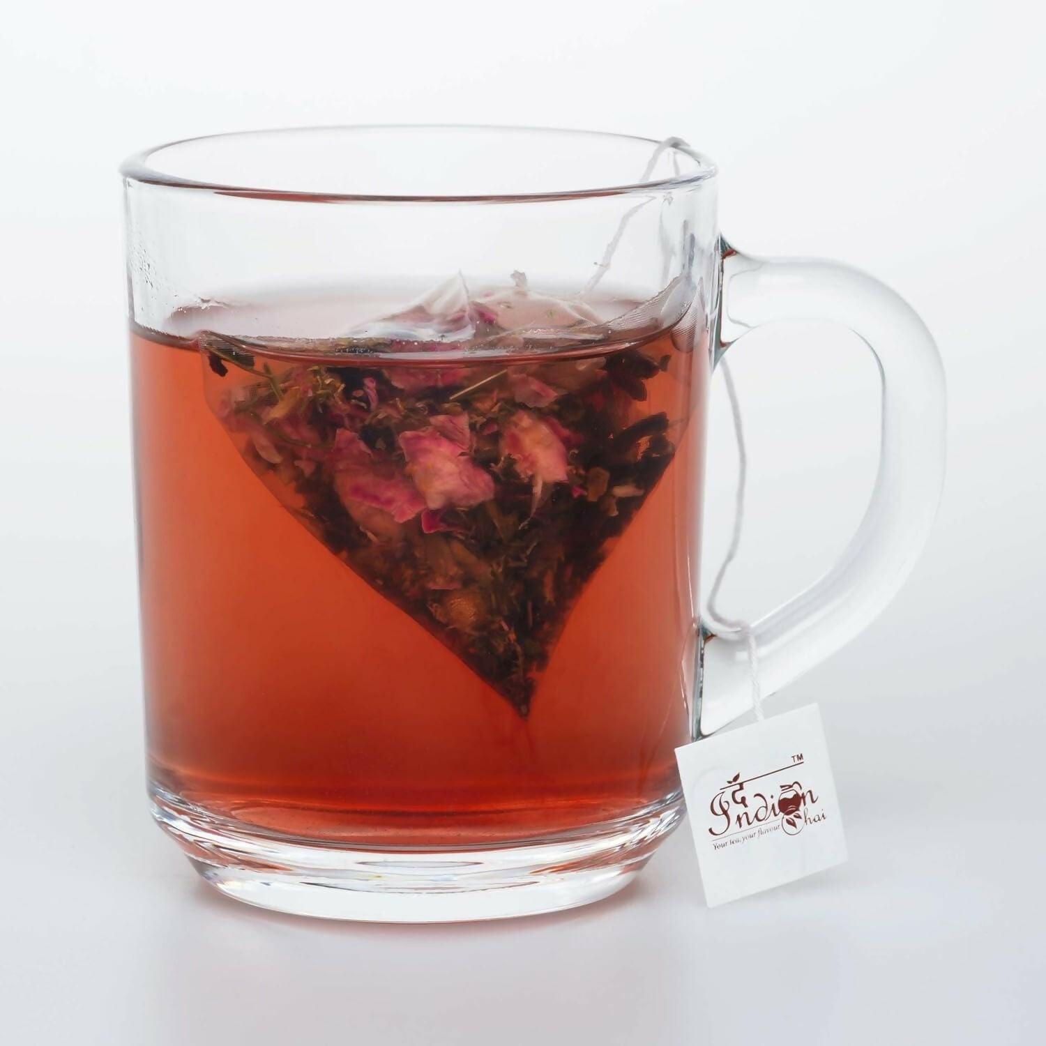The Indian Chai - Hibiscus Blossom Tea 30 Pyramid Tea Bags | Grocsy
