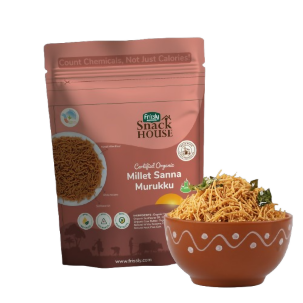Frissly Organics Millet Sanna Murukku | Grocsy