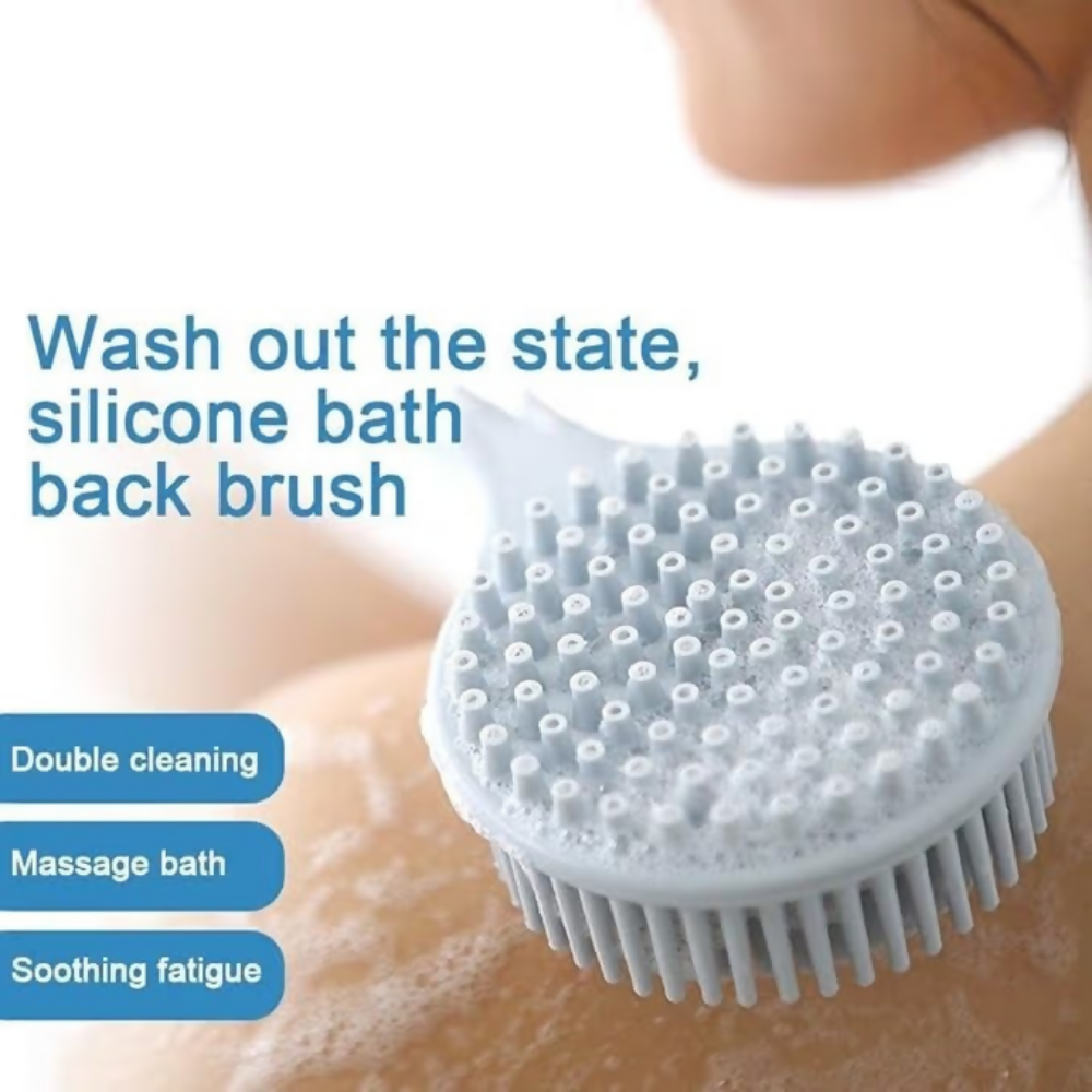 Bronson Professional Back Cleansing Scrubber Silicone Bath Brush | Grocsy