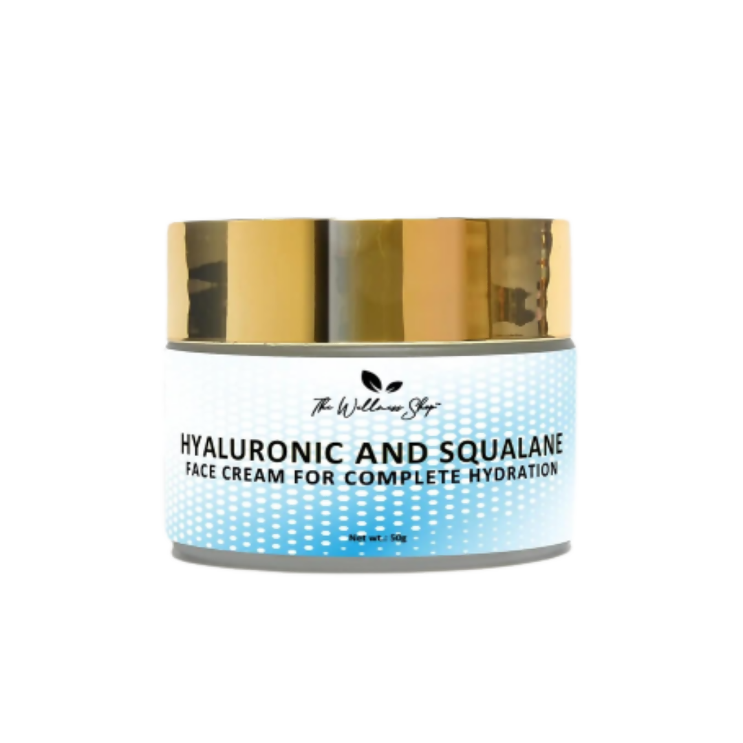 The Wellness Shop Hyaluronic And Squalane Face Cream | Grocsy