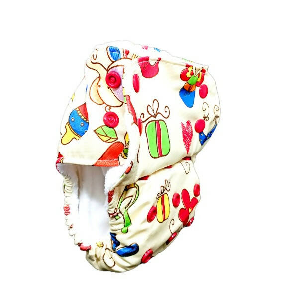 Kindermum Nano Aio Cloth Diaper With 2 Organic Cotton Inserts- Baby Doodle For Kids | Grocsy