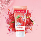 Lakme Blush & Glow Strawberry Freshness Gel Face Wash | Grocsy