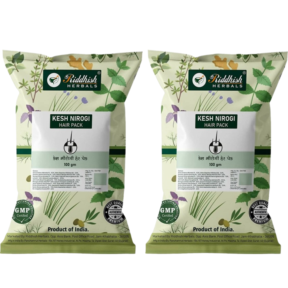 Riddhish Herbals Kesh Nirogi Hair Pack Powder | Grocsy