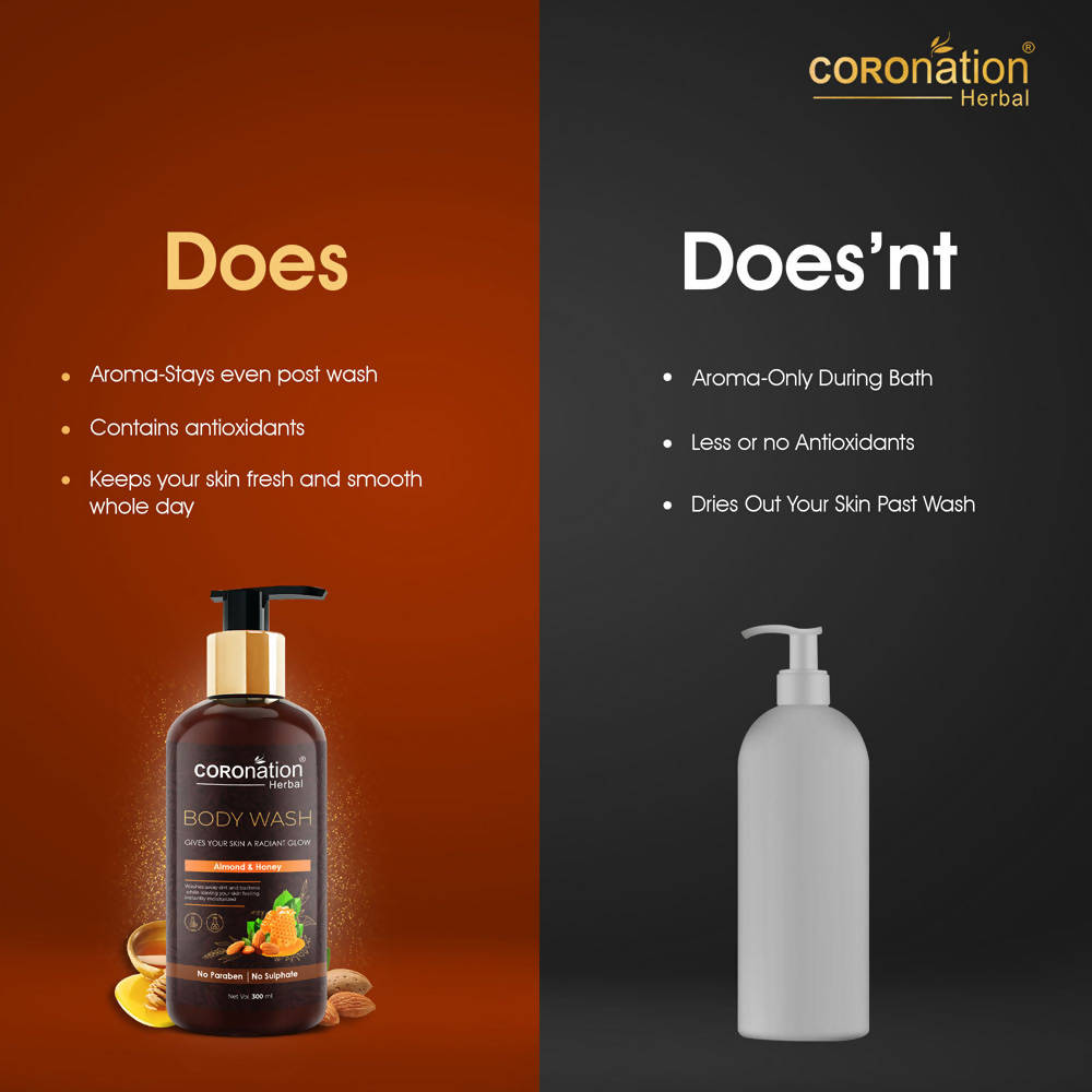 Coronation Herbal Almond and Honey Body Wash | Grocsy
