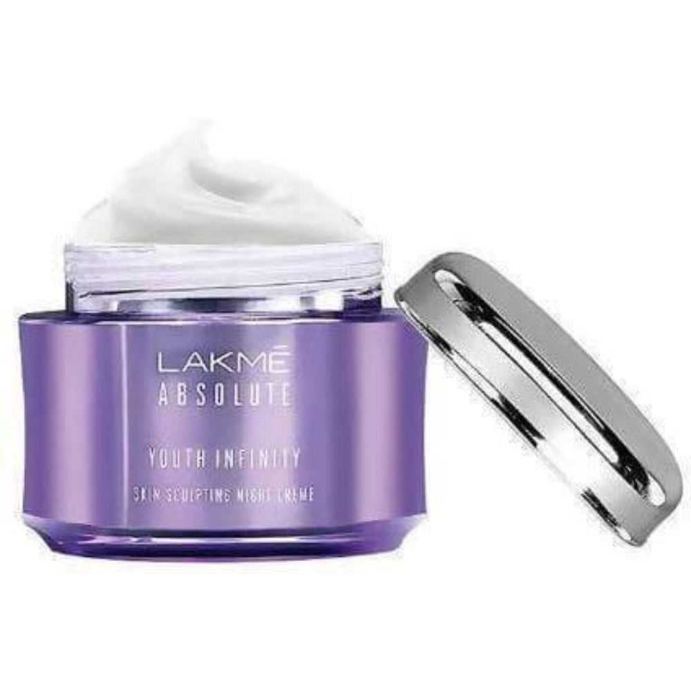 Lakme Youth Infinity Skin Sculpting Night Creme, 50g | Grocsy