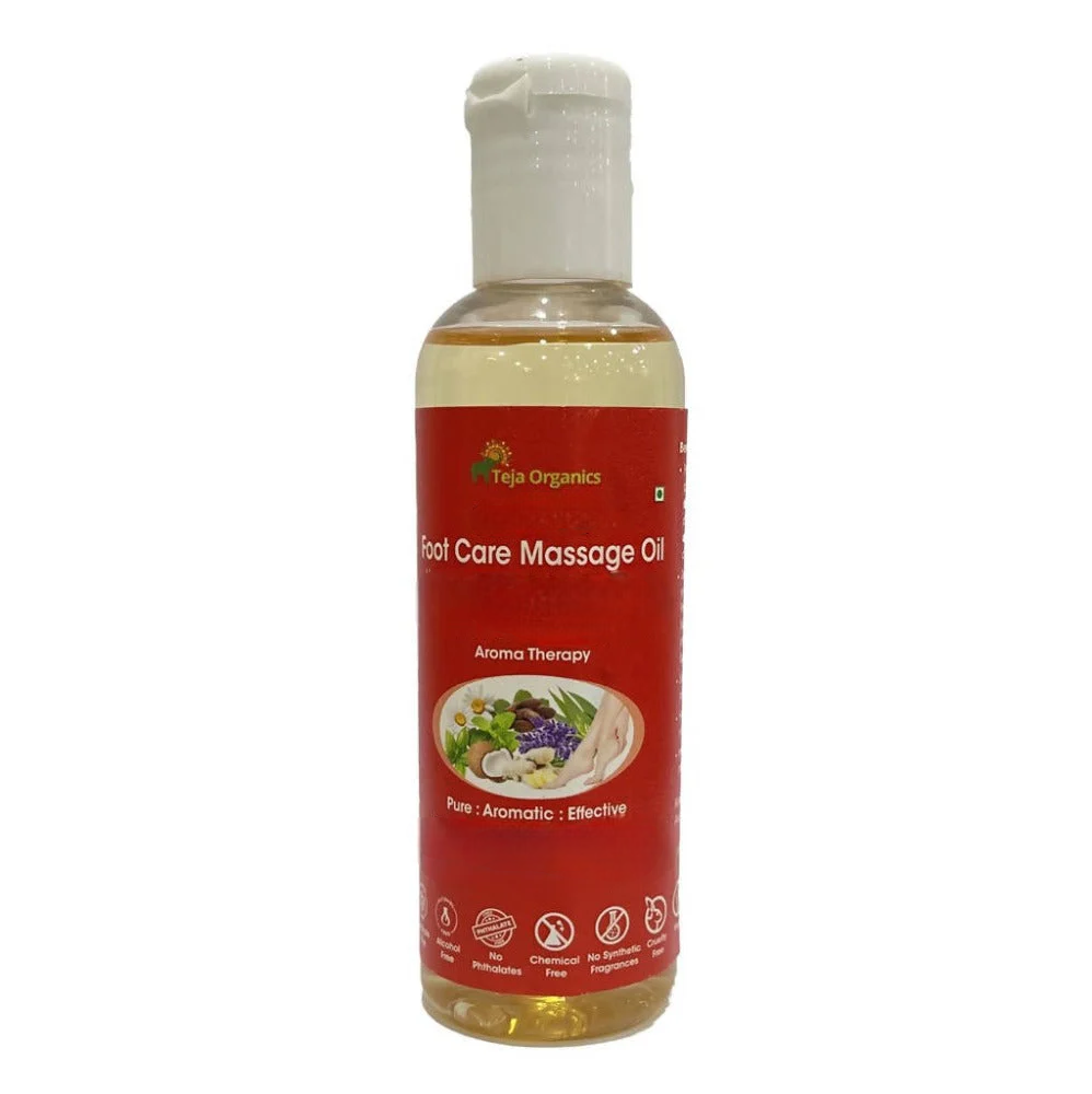 Teja Organics Foot Care Massage Oil | Grocsy