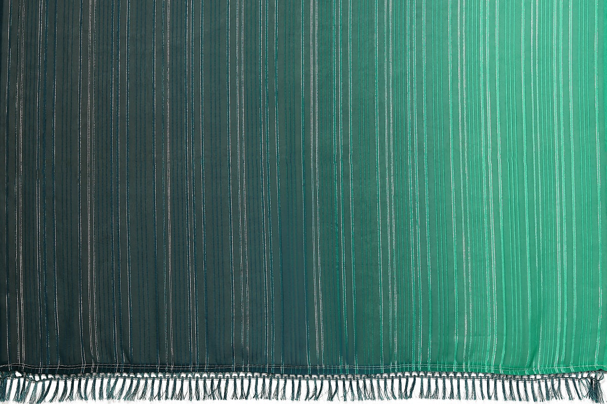 Vamika Georgette Sequence Work Green & Dark Green Bollywood Style Saree | Grocsy