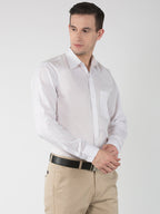 RIAG White Men's Full Sleeves White Shirt | Grocsy