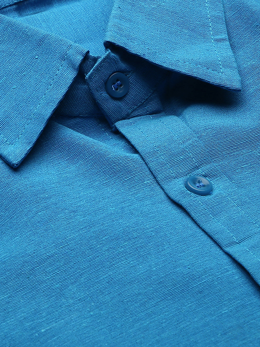 RIAG Blue Men's Full Sleeves Solid Shirt | Grocsy
