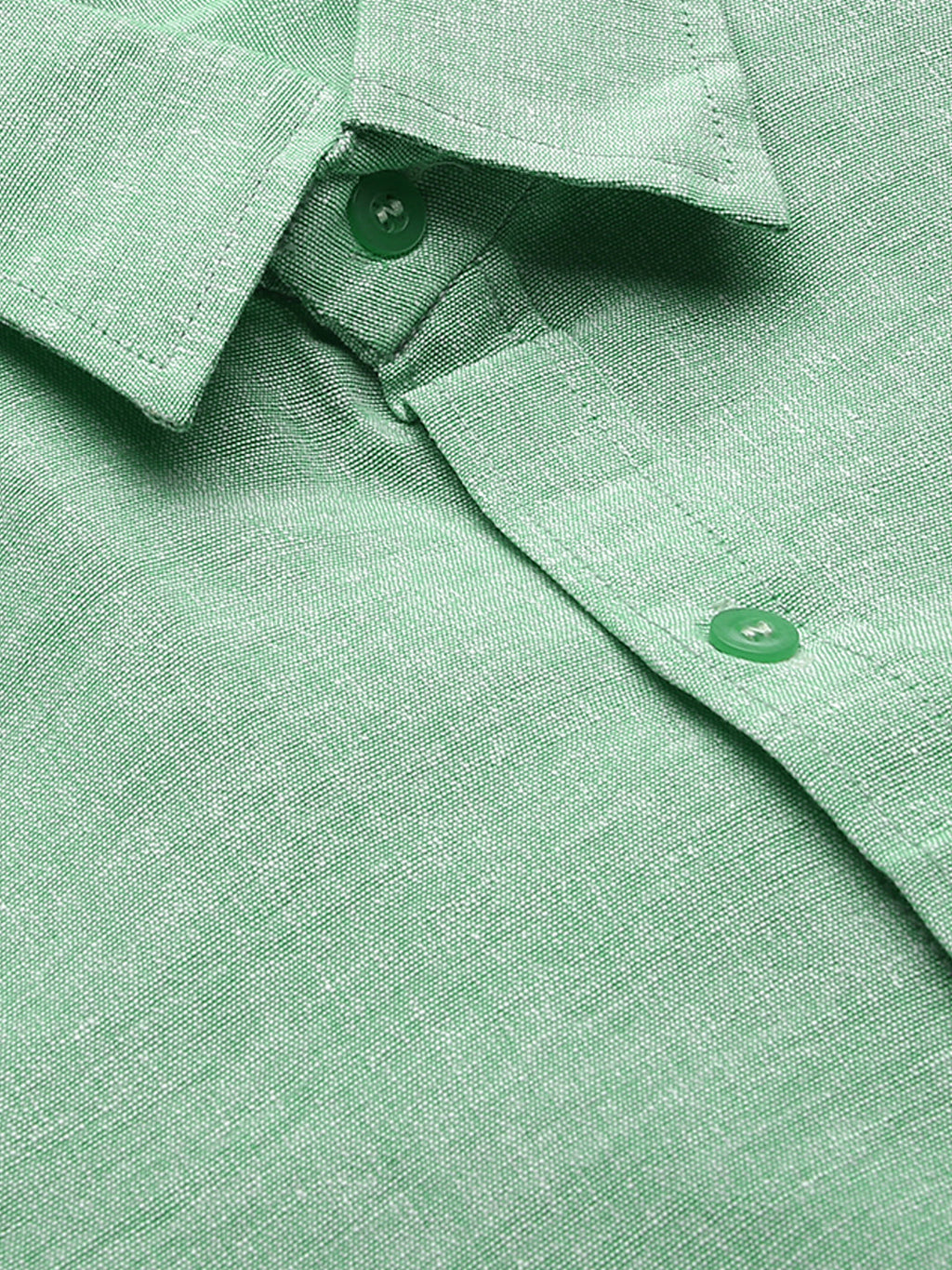RIAG Green Men's Full Sleeves Solid Shirt | Grocsy