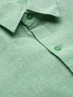RIAG Green Men's Full Sleeves Solid Shirt | Grocsy