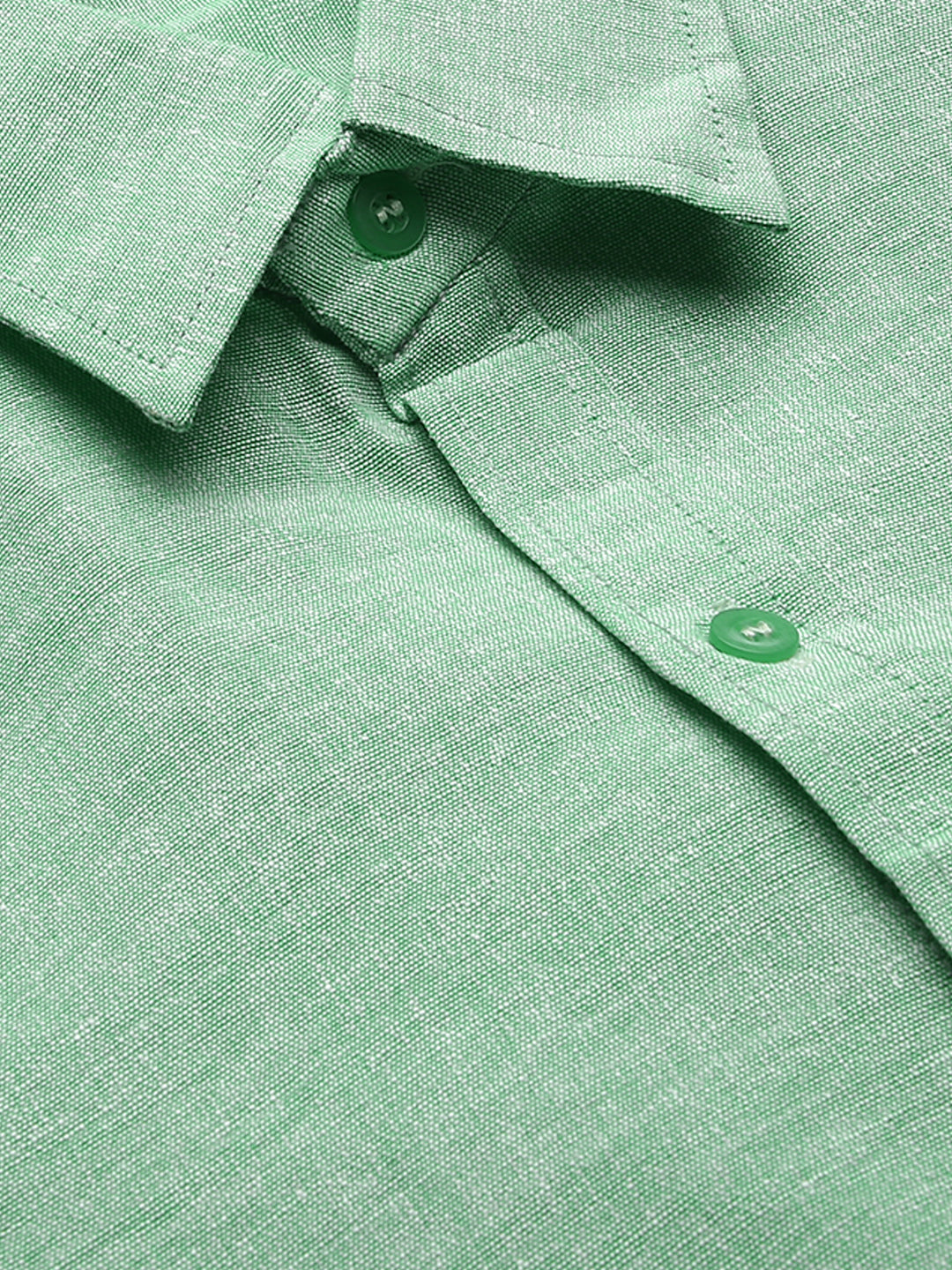 RIAG Green Men's Full Sleeves Solid Shirt | Grocsy