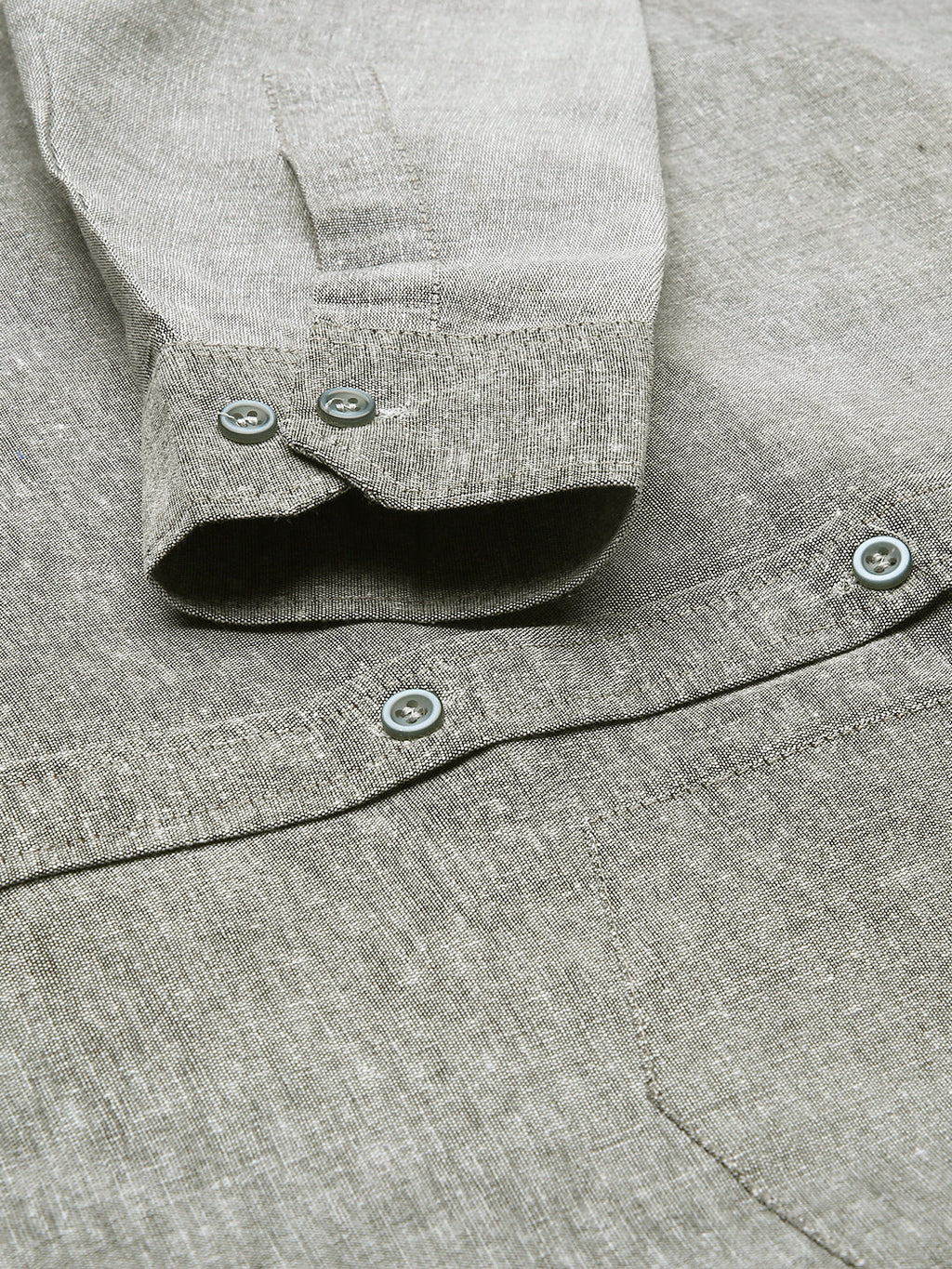 RIAG Grey Men's Full Sleeves Solid Shirt | Grocsy
