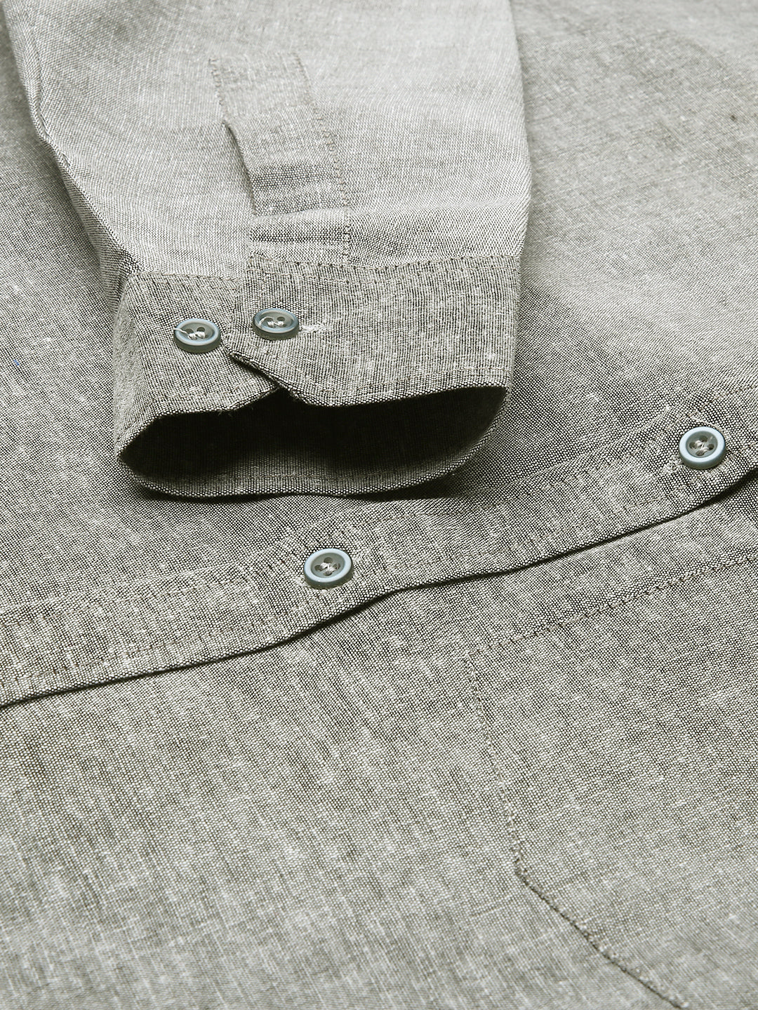 RIAG Grey Men's Full Sleeves Solid Shirt | Grocsy