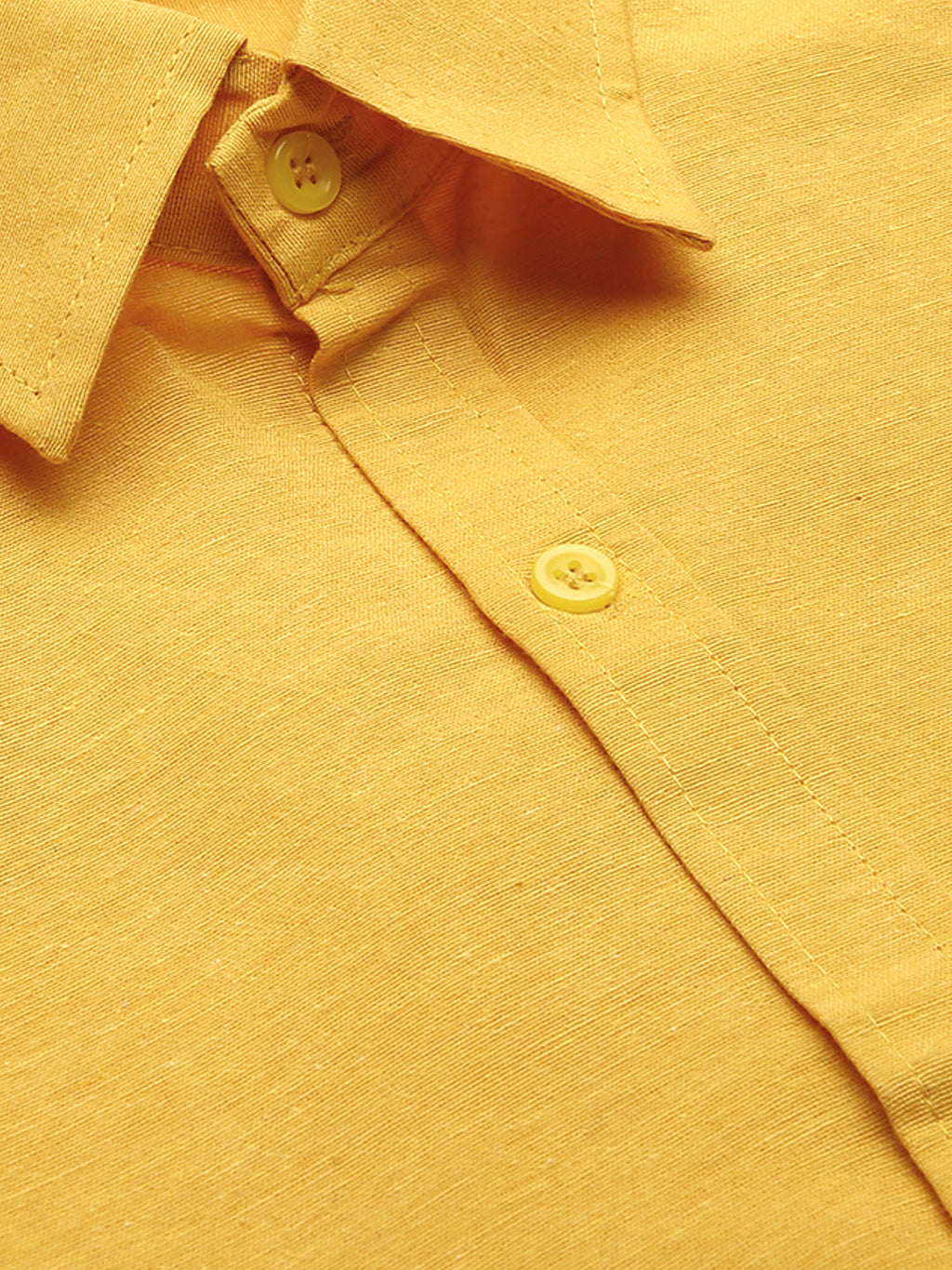 RIAG Yellow Men's Full Sleeves Solid Shirt | Grocsy