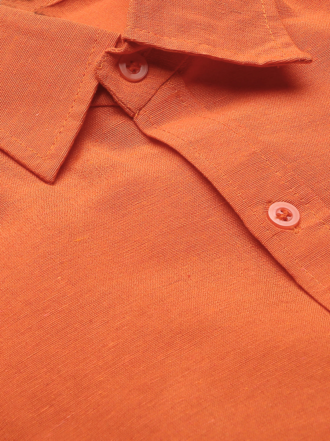 RIAG Orange Men's Full Sleeves Solid Shirt | Grocsy