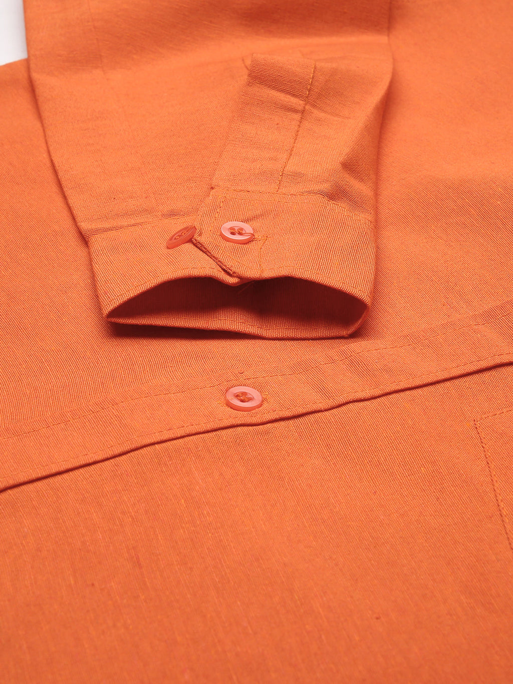 RIAG Orange Men's Full Sleeves Solid Shirt | Grocsy