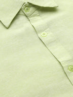 RIAG Green Men's Full Sleeves Solid Shirt | Grocsy