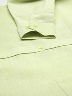 RIAG Green Men's Full Sleeves Solid Shirt | Grocsy