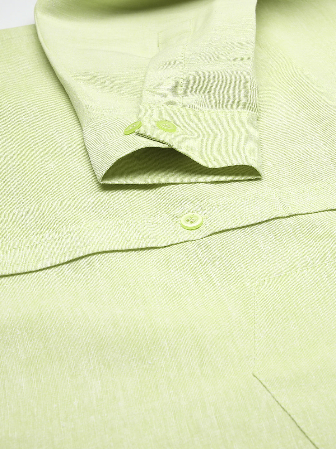 RIAG Green Men's Full Sleeves Solid Shirt | Grocsy