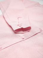 RIAG Pink Men's Full Sleeves Solid Shirt | Grocsy