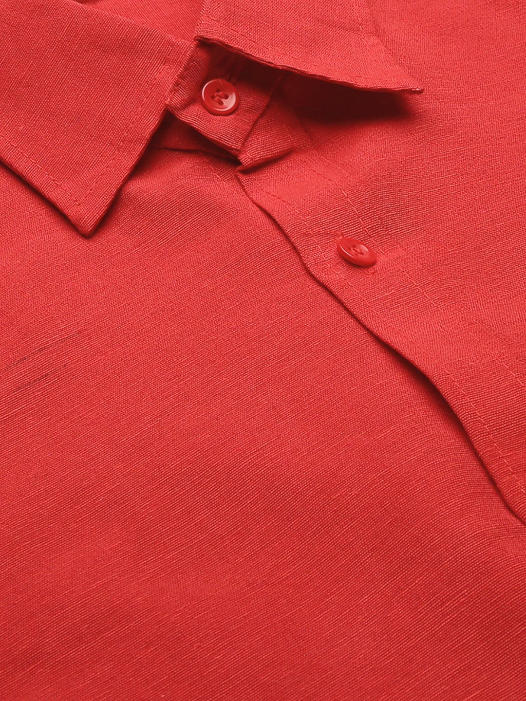 RIAG Red Men's Full Sleeves Solid Shirt | Grocsy