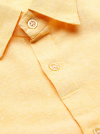 RIAG Beige Men's Full Sleeves Solid Shirt | Grocsy