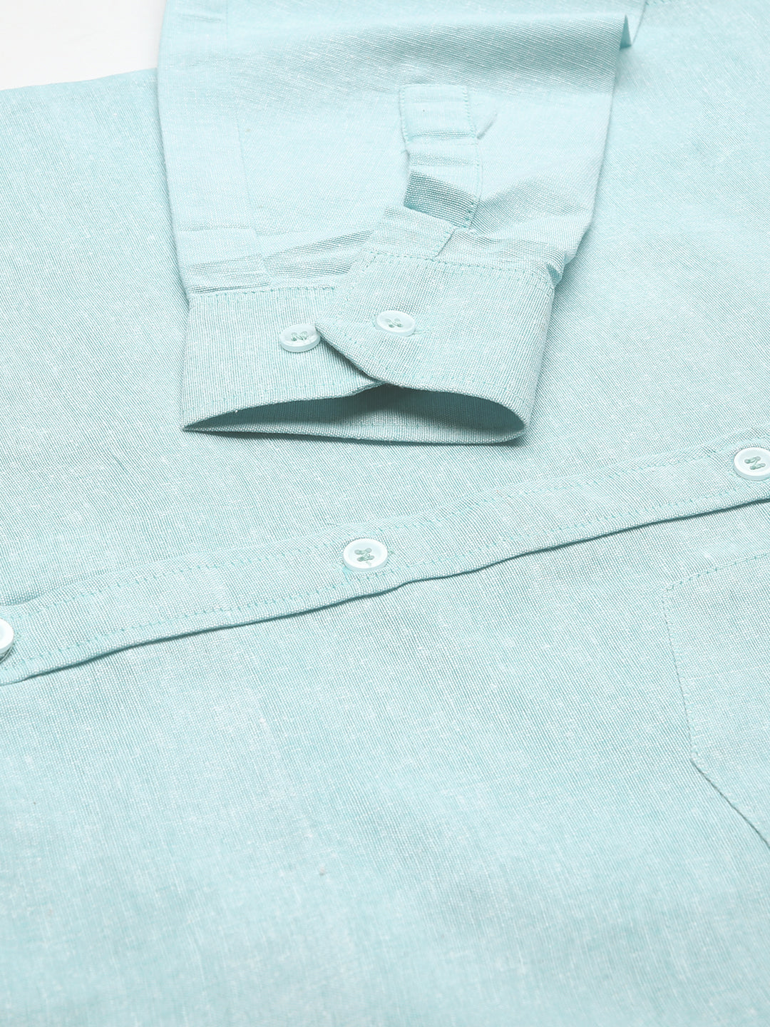 RIAG Light Blue Men's Full Sleeves Solid Shirt | Grocsy