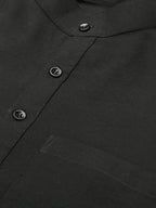 RIAG Men's Black Cotton Short Ethnic Kurta | Grocsy