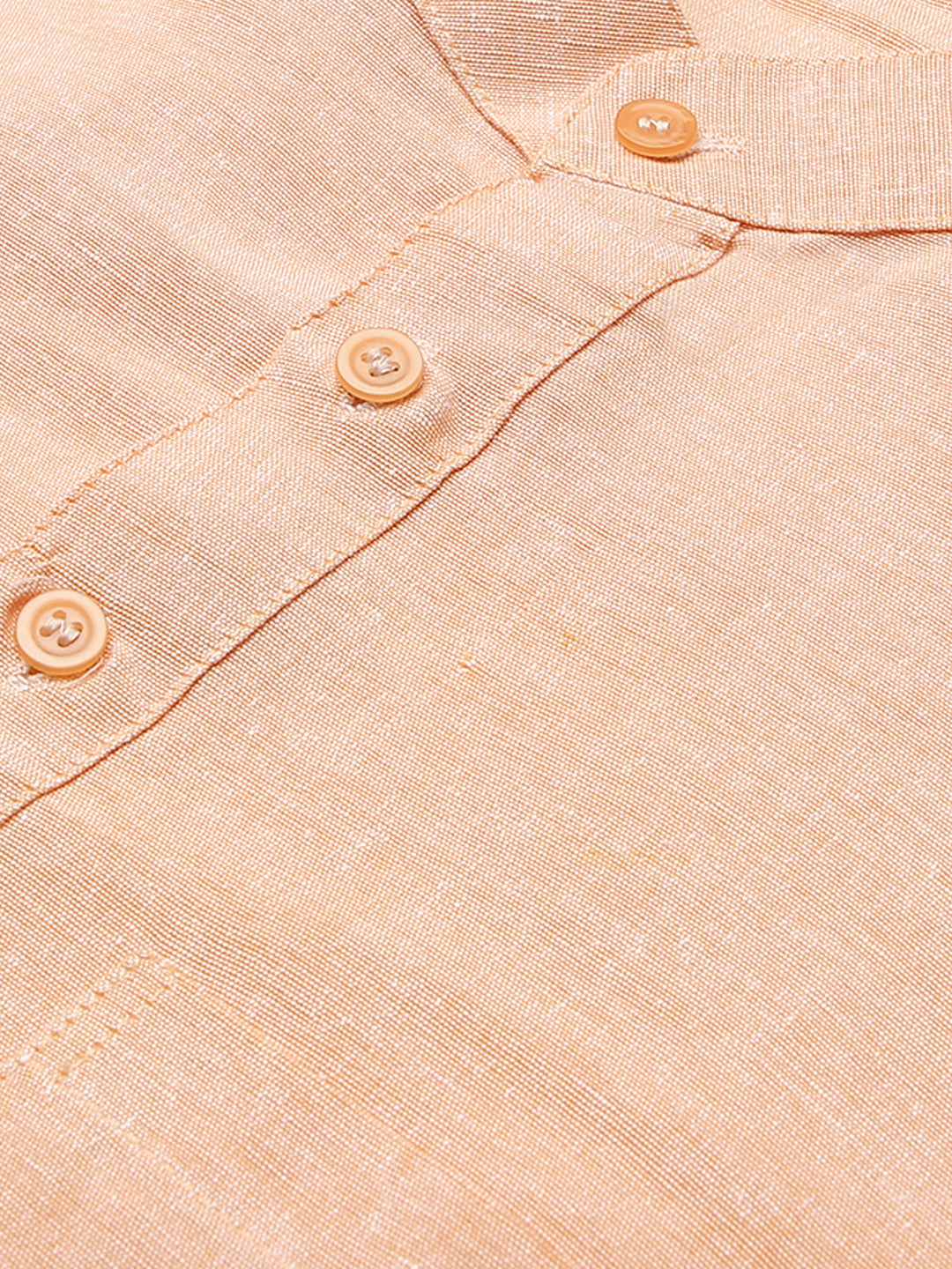 RIAG Men's Orange Cotton Short Ethnic Kurta | Grocsy