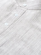 RIAG Men's Grey Cotton Long Ethnic Kurta | Grocsy