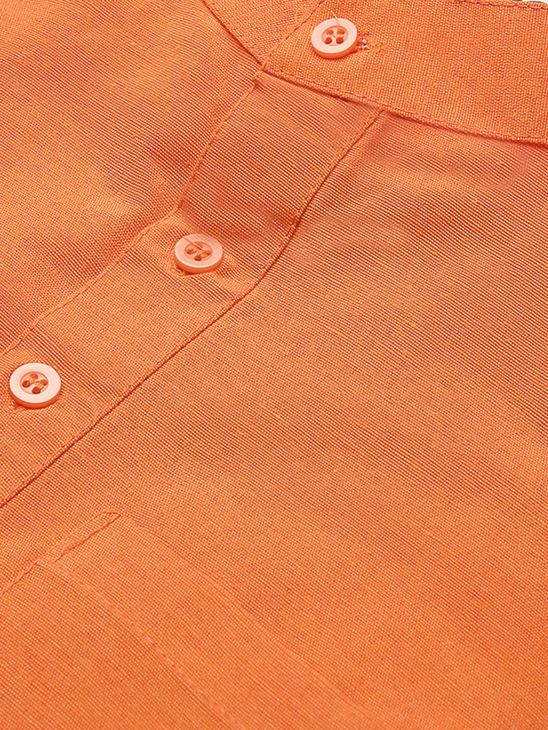 RIAG Men's Orange Cotton Short Ethnic Kurta | Grocsy