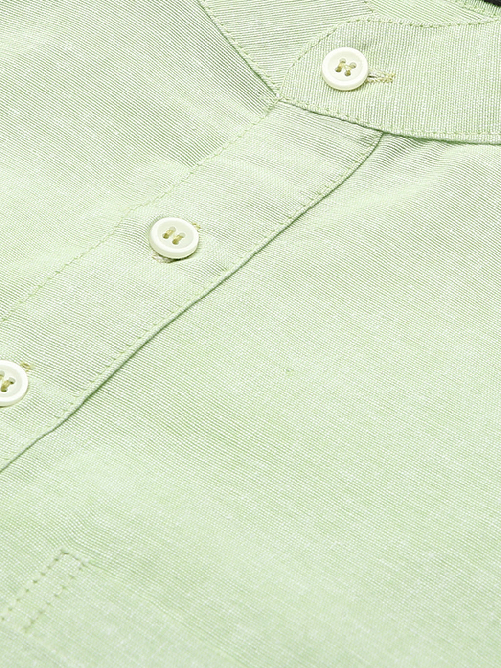 RIAG Men's Green Cotton Short Ethnic Kurta | Grocsy