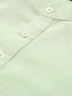RIAG Men's Green Cotton Short Ethnic Kurta | Grocsy
