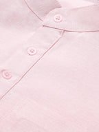 RIAG Men's Pink Cotton Short Ethnic Kurta | Grocsy